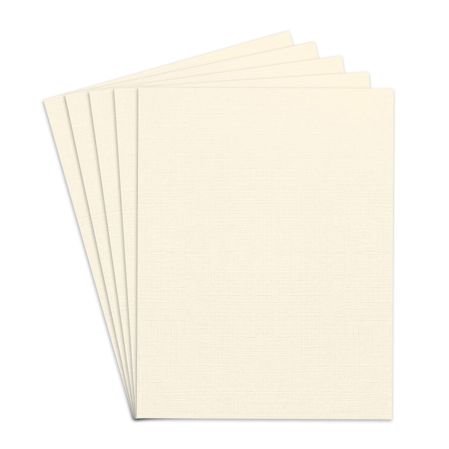 8 1/2 x 11 Linen Cardstock Ivory - Bulk and Wholesale - Fine Cardstock